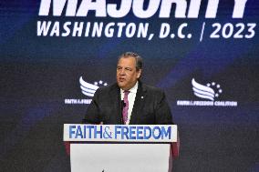 Chris Christie Booed As He Delivers Remarks At Faith And Freedom Coalition's “Road To Majority” Conference