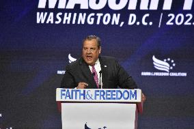 Chris Christie Booed As He Delivers Remarks At Faith And Freedom Coalition's “Road To Majority” Conference