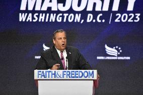 Chris Christie Booed As He Delivers Remarks At Faith And Freedom Coalition's “Road To Majority” Conference