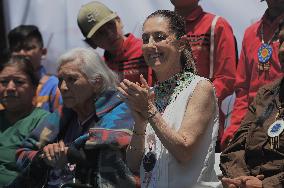 Mexican Presidential Candidate Claudia Sheinbaum Campaigns In Tijuana