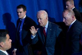 President Joe Biden makes remarks at a political event held by pro choice groups