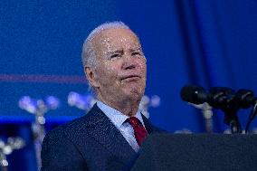 President Joe Biden makes remarks at a political event held by pro choice groups
