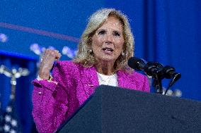 President Joe Biden makes remarks at a political event held by pro choice groups