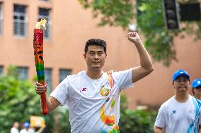 (SP)CHINA-CHONGQING-WORLD UNIVERSITY GAMES-TORCH RELAY(CN)