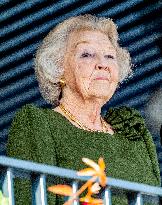 Princess Beatrix At Jumping Competition - Rotterdam