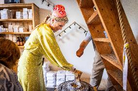 Queen Maxima Visiting Loosduinen Park - The Hague