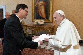Pope Francis Receives Ambassador Of Canada - Vatican