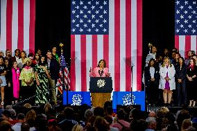 US Vice President Kamala Harris speaks on abortion rights