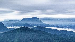 World Natural Heritage site of Jinfo Mountain in Chongqing