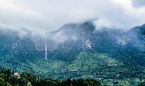 World Natural Heritage site of Jinfo Mountain in Chongqing