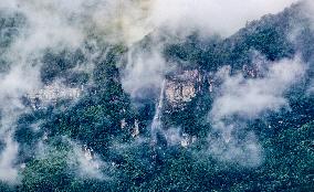 World Natural Heritage site of Jinfo Mountain in Chongqing