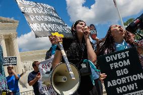 Counter-demonstrators During Womens March At Supreme Court