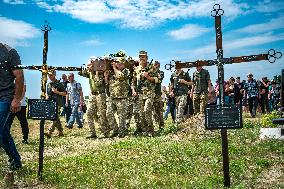 Funeral Of Killed Ukrainian Soldier In Krasnosillya, Kirovograd