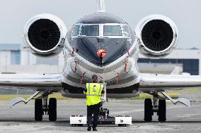 American aircraft company Gulfstream at Paris Air Show
