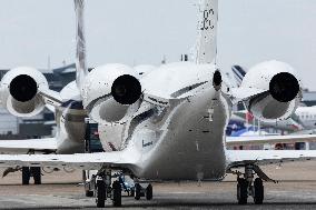 American aircraft company Gulfstream at Paris Air Show