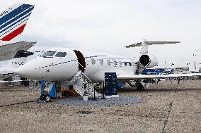 American aircraft company Gulfstream at Paris Air Show
