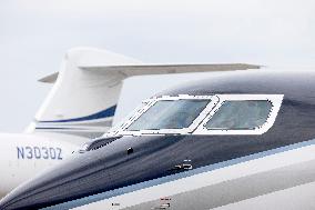 American aircraft company Gulfstream at Paris Air Show