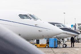 American aircraft company Gulfstream at Paris Air Show