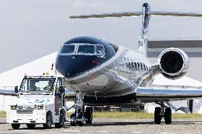 American aircraft company Gulfstream at Paris Air Show