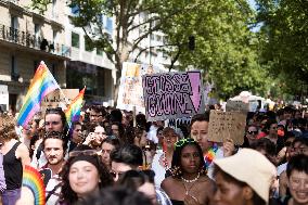 Annual Gay pride Marche des Fiertes in Paris