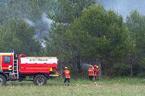 Firefighting training in Signes - France