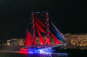 RUSSIA-ST.PETERSBURG-SCARLET SAILS FESTIVAL