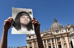Demonstration in Memory of Emanuela Orlandi During Pope’s Angelus - Vatican