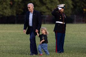 DC: US President Joe Biden arrives at Fort Lesley J. McNair