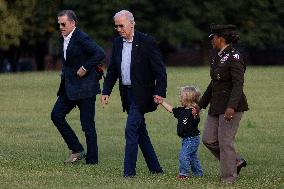 DC: US President Joe Biden arrives at Fort Lesley J. McNair