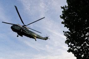 DC: US President Joe Biden arrives at Fort Lesley J. McNair