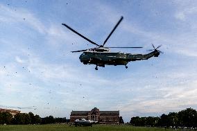 DC: US President Joe Biden arrives at Fort Lesley J. McNair