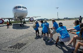 CANADA-VANCOUVER-PLANE PULL CHALLENGE