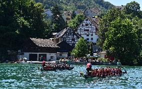 SWITZERLAND-EGLISAU-DRAGON BOAT RACE