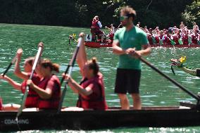 SWITZERLAND-EGLISAU-DRAGON BOAT RACE