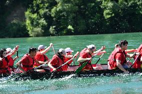 SWITZERLAND-EGLISAU-DRAGON BOAT RACE