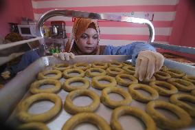MIDEAST-GAZA-RAFAH-EID-AL-ADHA-TRADITIONAL COOKIES