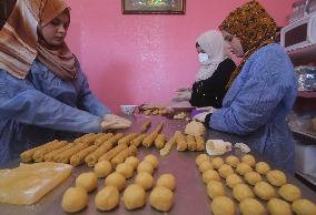 MIDEAST-GAZA-RAFAH-EID-AL-ADHA-TRADITIONAL COOKIES