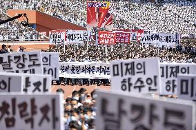 Anti-U.S. rally in Pyongyang
