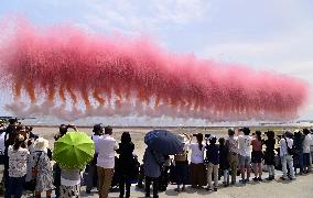 Fireworks by Chinese artist Cai in Fukushima
