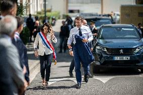 Emmanuel Macron Visit To Marseille