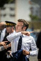 Emmanuel Macron Visit To Marseille