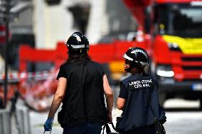 Search continues at site of Paris fashion school hit by explosion