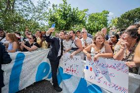 Emmanuel Macron Visit To Marseille