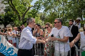 Emmanuel Macron Visit To Marseille