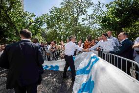 Emmanuel Macron Visit To Marseille