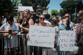 Emmanuel Macron Visit To Marseille