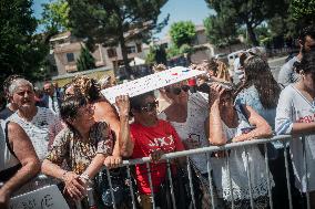 Emmanuel Macron Visit To Marseille