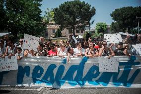 Emmanuel Macron Visit To Marseille