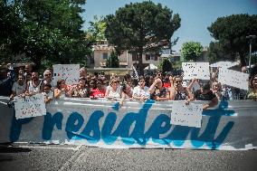 Emmanuel Macron Visit To Marseille