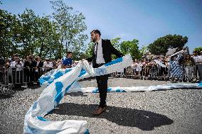 Emmanuel Macron Visit To Marseille